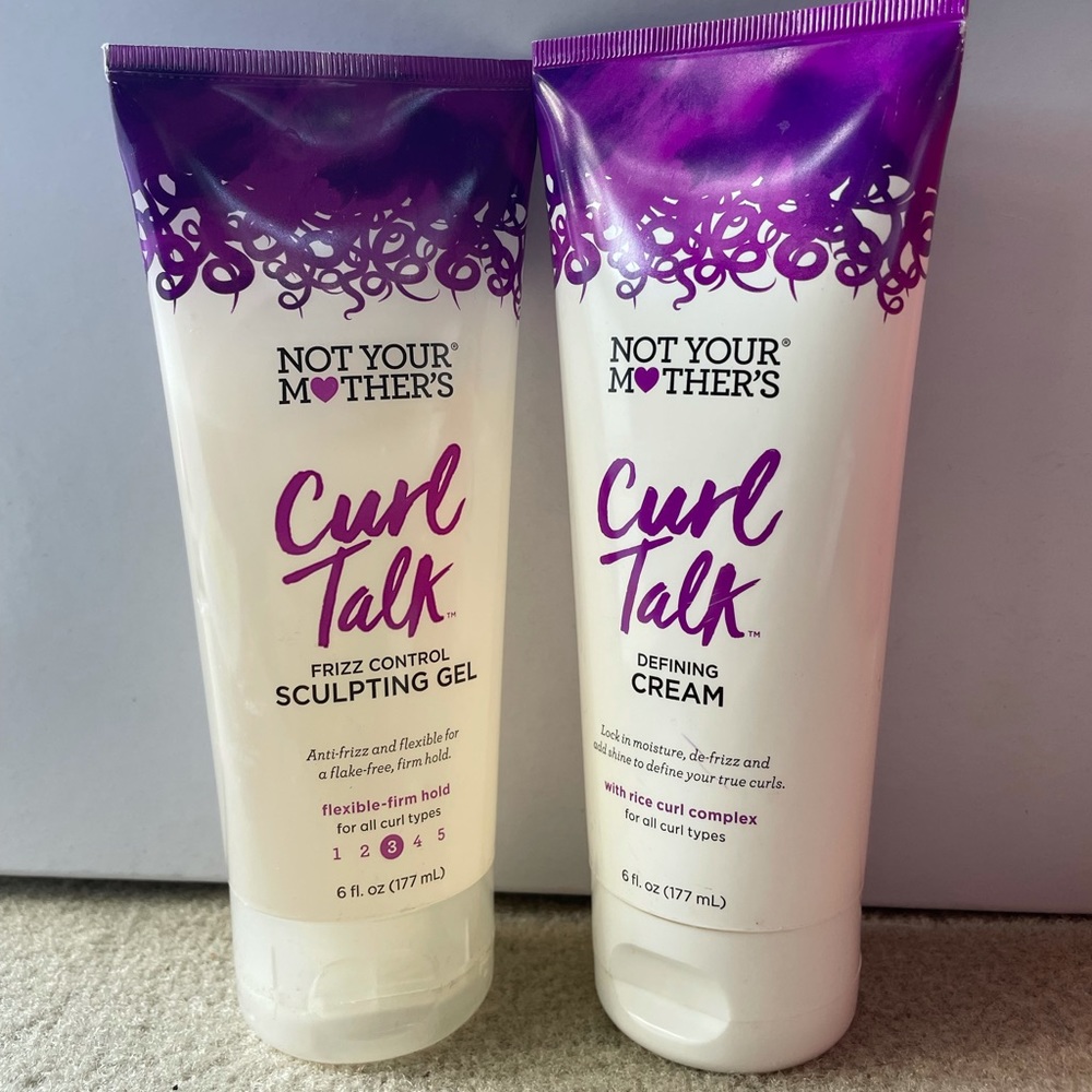 Brand new curl talk cream and gel products